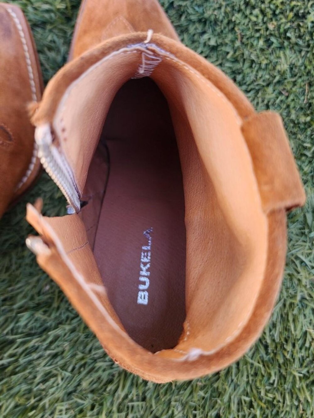 Women's Brown and Tan Boots - Picture 7 of 8